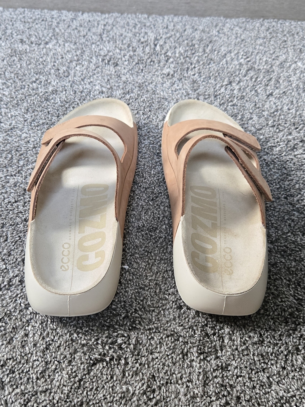 ECCO Cozmo Women's Nubuck Two-Strap Sandal NEW size EU 41 (US 10-10.5) - Picture 7 of 12